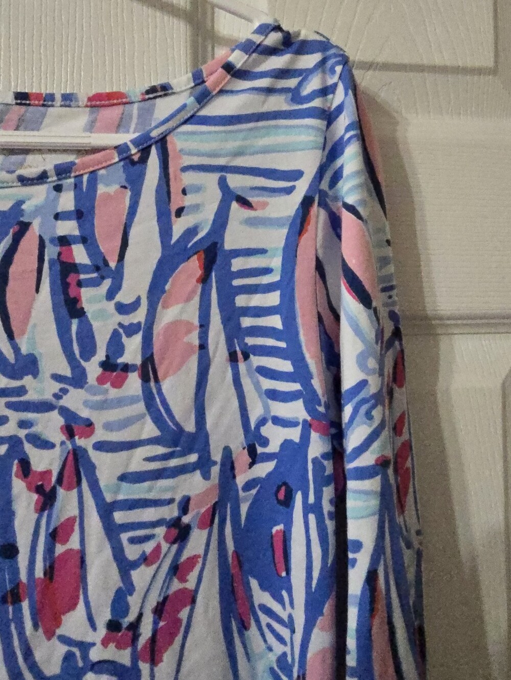 Lilly Pulitzer | The Marlowe Sailboat Print Pima Cotton Boatneck Nautical Dress. - Picture 6 of 13